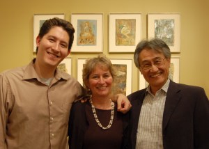 Eleanor Kotlarik Wang, her husband and their son