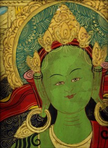 Green Tara Thangka Photo by Keri Douglas (Please contact for permission to use)