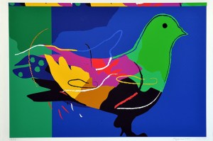 Portrait de l’Oiseau-Qui-n’Existe-Pas by Dia Al-Azzawi 