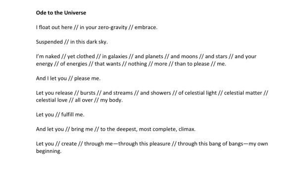 Ode to the Universe (6)